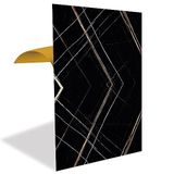 Tink Kendinden Yapışkanlı Pvc Panel, Yapışkanlı Yer Zemin Kaplama, Duvar Kaplama, Fayans Çıkartması Siyah Asorti Mermer Desenli 41x62 Cm (4 Adet / 1 m²)
