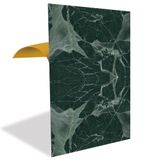 Tink Kendinden Yapışkanlı Pvc Panel, Yapışkanlı Yer Zemin Kaplama, Duvar Kaplama, Fayans Çıkartması Yeşil Mermer Desenli 41x62 Cm (12 Adet / 3 m²)