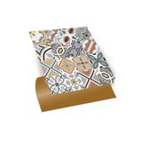 Tink Kendinden Yapışkanlı Renkli Geometrik Desenli Pvc Karo 30X30 cm (56 Adet) 5m2