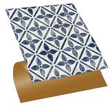 Tink Kendinden Yapışkanlı Serenity Desenli PVC Karo, Yapışkanlı Fayans Kaplama, Fayans Çıkartması, Zemin Duvar Karosu 30x30 cm (4 Adet / 0,36 m²)