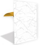 Tink Kendinden Yapışkanlı Silver Desenli PVC Panel, Yapışkanlı Yer Zemin Kaplama, Duvar Kaplama, Fayans Çıkartması 41x62 cm (4 Adet / 1 m²)