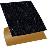 Tink Kendinden Yapışkanlı Siyah Mermer Desenli Pvc Karo 30X30 cm 4'lü 0,36 M2