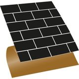 Tink Kendinden Yapışkanlı Siyah Metro Desenli Pvc Karo 30X30 cm (4 ADET) 0,36 M2