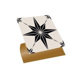 Tink Kendinden Yapışkanlı Siyah Yıldız Desenli Pvc Karo 30x30 cm (56 Adet) 5m2