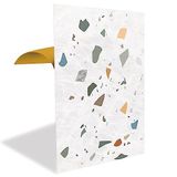 Tink Kendinden Yapışkanlı Terrazzo Desenli PVC Panel, Yapışkanlı Yer Zemin Kaplama, Duvar Kaplama, Fayans Çıkartması 41x62 cm (12 Adet / 3 m²)