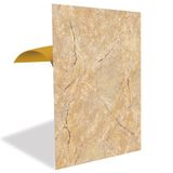 Tink Kendinden Yapışkanlı Yer Zemin Kaplama, Duvar Kaplama, Fayans Çıkartması Traverten Mermer Desenli PVC Panel 41x62 cm (12 Adet / 3 m²)