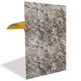 Tink Kendinden Yapışkanlı Yer Zemin Kaplama, Duvar Kaplama, Fayans Çıkartması Yeşim Mermer Desenli PVC Panel 41x62 cm (12 Adet / 3 m²)