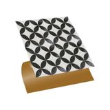 Tink KENDİNDEN YAPIŞKANLI YUVARLAK RETRO DESENLİ PVC KARO 30X30
