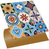 Tink Kendinden Yapışkanlı Zambak Desenli Pvc Karo 30X30 cm (4 Adet) 0,36 M2
