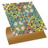 Tink Kendinden Yapışkanlı Zemin Duvar Sticker, Fayans Kaplama PVC Karo Talavera Desenli 30x30 cm (4 Adet / 0,36 m²)