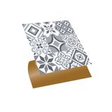 Tink Kendinden Yapışkanlı Zemin Kaplama Geometrik 019 Karma Desenli Pvc Karo 30X30 cm (56 Adet) 5m2