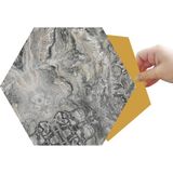 Tink Tinkkendinden Yapışkanlı Mermer Desenli Altıgen Pvc Karo 27X31 cm
