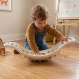 Tinkerflame Wizzy Montessori Denge Tahtası (70x29cm)– Çocuklar İçin Oyun ve Aktivite Tahtası, Enerji Atımı ve Denge Gelişimi - Sarı