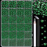 TINKRSTUFF 25000 adet reçine yapay elmas cımbız ile el işi için, zümrüt yeşili 2-6 mm karışık boyutlar düzeltme olmayan Flatback taşlar, göz kamaştırıcı kristal DIY el sanatları giyim bardaklar kupalar ayakkabı