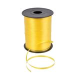 Tinky Winky 200 Metre Parlak Renkli Metalik Şerit Rafya 8mm Balon Ipi Plastik Balon Süsleme Kurdele Sarı