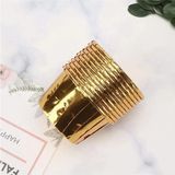 Tinky Winky 25'Li Kağıt Muffin Kek Ve Sufle Kapsülü Metalik Gold Altın