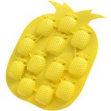 Tinky Winky Ananas Şekilli Silikon Buz,Jelibon,Çikolata,Kek Kalıbı - Sarı