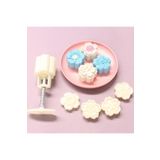 Tinky Winky Basmalı Mooncake Kurabiye Kalıbı Çiçek Şekilli Kurabiye Makinesi 7 Parça