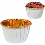 Tinky Winky Beyaz Altın Muffin Kek Kapsül 25 Adet