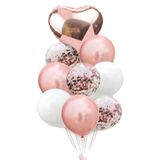 Tinky Winky Bride To Be Rose Kalpli Konfetili Doğum Günü Balon Set winky794