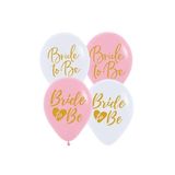 Tinky Winky Bride To Be Yazılı 10 Adet Balon Beyaz Pudra Pembe Renkli Bekarlığa Veda Partisi Konsept karışıkçokrenkli