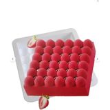 Tinky Winky Bubble Silikon Mousse Pasta Kalıbı – Profesyonel Fransız Tatlı Kalıbı - Beyaz