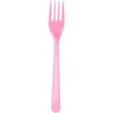 Tinky Winky Çatal Plastik Çatal 25 Adet Pembe Renk
