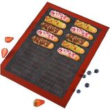 Tinky Winky Çift Taraflı Delikli Makaron ve Ekler Pişirme Matı Silpatı Büyük Boy 40X60 cm - Renkli