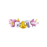 Tinky Winky Civciv Konsept Folyo Balon - Balon Zinciri Seti - Zincir Balon Konsept Balon Pembe Civciv