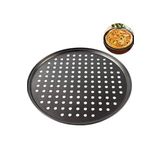 Tinky Winky Delikli Pizza Tepsisi 31 cm Siyah