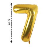Tinky Winky Folyo Balon 7 Rakamı Helyum Balon 40 Cm Gold Renk gold