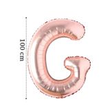 Tinky Winky Folyo Balon Büyük Boy G Harfi Helyum Balon 100 Cm Rosegold Renk Bride To be Bekarlığa Veda G