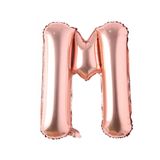 Tinky Winky Folyo Balon Büyük Boy M Harfi Helyum Balon 100 Cm Rosegold Renk Bride To be Bekarlığa Veda M