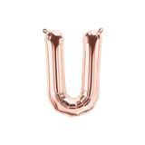 Tinky Winky Folyo Balon Büyük Boy U Harfi Helyum Balon 100 Cm Rosegold Renk Bride To be Bekarlığa Veda U