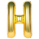 Tinky Winky Folyo Balon H Harfi Helyum Balon 36 Cm Gold Renk - A Harf Balon - Harf Folyo Balon Gold Ballons H
