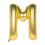 Tinky Winky Folyo Balon M Harfi Helyum Balon 36 Cm Gold Renk - A Harf Balon - Harf Folyo Balon Gold Ballons M