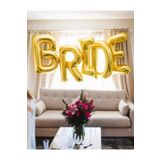 Tinky Winky Gold Renkli Bride 100 Cm Büyük Boy Folyo Balon Bride Seti Gold