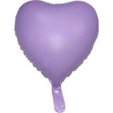Tinky Winky Kalp Folyo Balon - 18 Inç (45 Cm) - Kalp Balon - Mor
