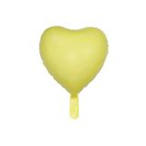 Tinky Winky Kalp Folyo Balon - 18 Inç (45 CM) - Kalp Balon Sarı Sarı