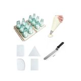 Tinky Winky Krema Sıkma Torbası- Polikarbon Duy Seti-pasta Paleti - 4'lü Krema Tarağı Pratik Set winky1398