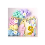 Tinky Winky Makaron Balonlar Doğum Günü Konsepti Parti Eğlence Kutlama Balon Zincir Goldcakes 9