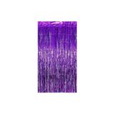 Tinky Winky Metalize Arka Fon Kapı Perdesi Mor 100x200 Arka Fon Süs Kapı Süsü Mor