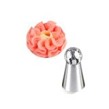 Tinky Winky Paslanmaz Çelik Krema Sıkma Torbası Ucu (Russian Ball) 1 Adet + 2 Adet Sıkma Torbası