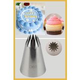 Tinky Winky Paslanmaz Çelik Krema Sıkma Torbası Ucu (şanti Torbası Ucu, Dolgu Duyu) 1 Adet +2 Adet Şanti Torbası winky1431