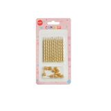 Tinky Winky Pasta Mumu Altın Renk 10'lu Set