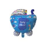 Tinky Winky Puset Folyo Balon Yeni Doğan Baby Shower Cinsiyet Partisi Kız Mı Erkek Mi Parti Doğum Günü MAVİ