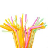 Tinky Winky Renkli Körüklü Plastik Pipet 50 Adet - 1
