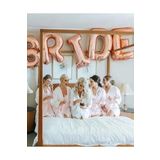Tinky Winky Rosegold Renkli Bride 100 Cm Büyük Boy Folyo Balon Bride Seti Rose