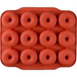 Tinky Winky Silikon Donut Kalıbı 12’li – Mini Donut Kek Kalıbı - Beyaz