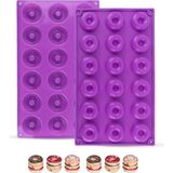 Tinky Winky Silikon Donut Kek Çikolata Kalıbı 18'li - 1 Adet